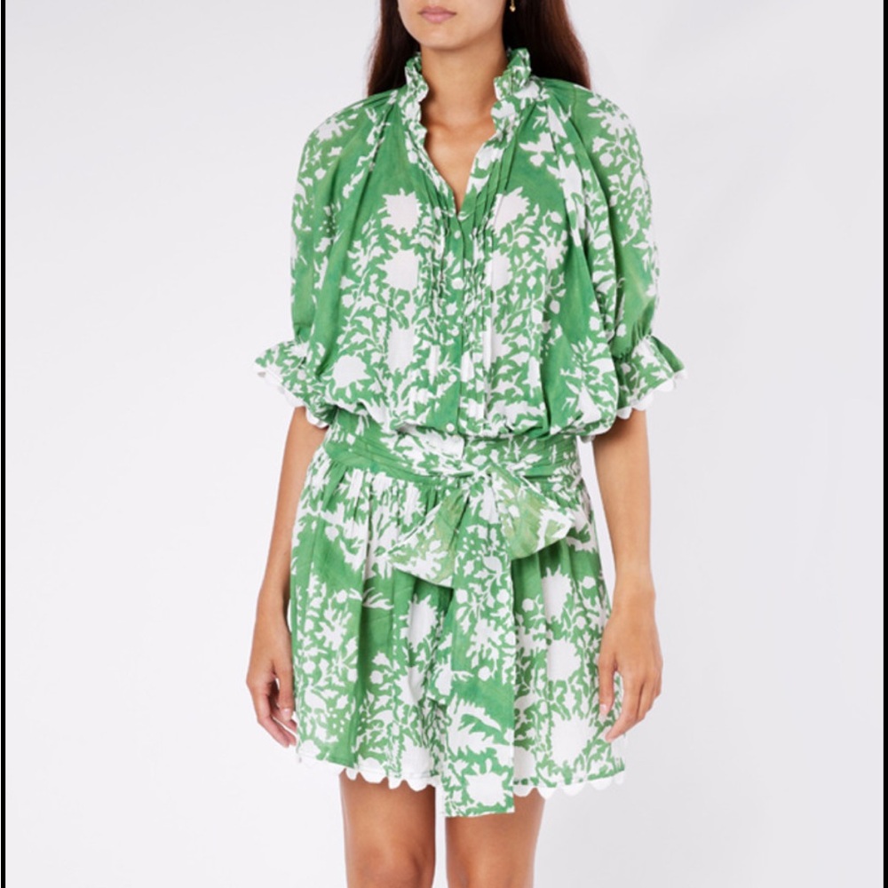 EUC! Copycat JULIET DUNN Palladio Blouson Dress- size XS